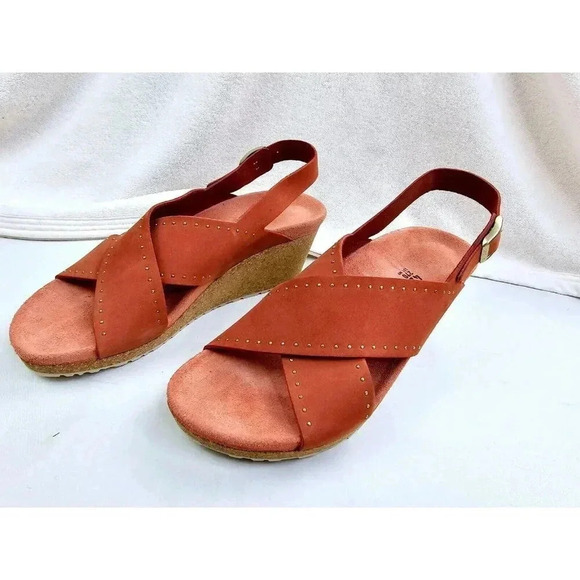 Papillio Size 42 (US 11-11.5) Women's Samira Wedge Cross Strap Slingback Sandals - Picture 12 of 14